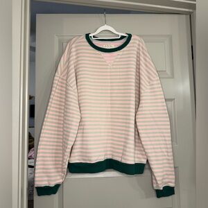We The Free Pink and Green Striped Top